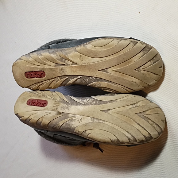 Rieker Lace Up Grungy Ankle Boots EU 38 - Picture 5 of 8